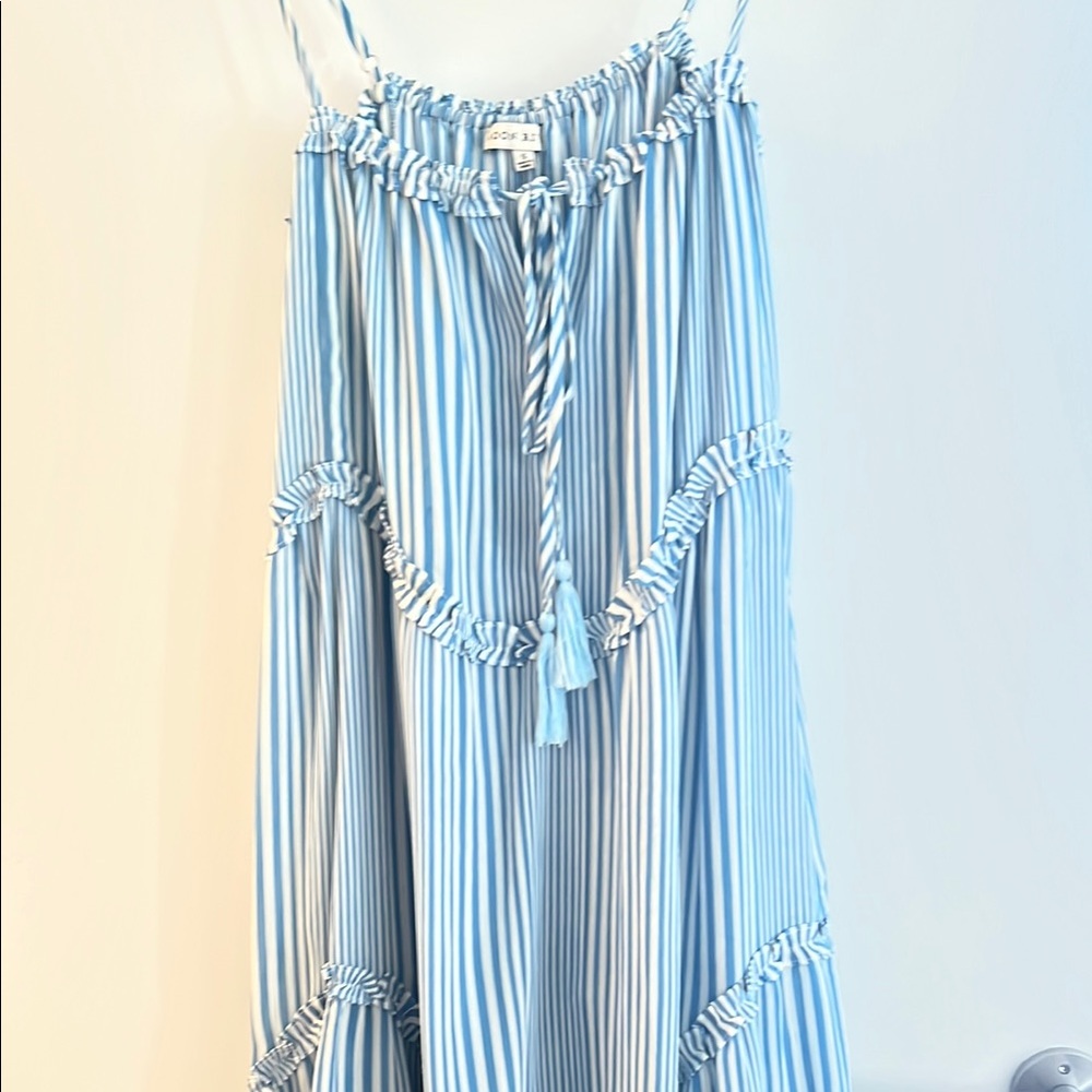 Blue Striped Dress/Coverup